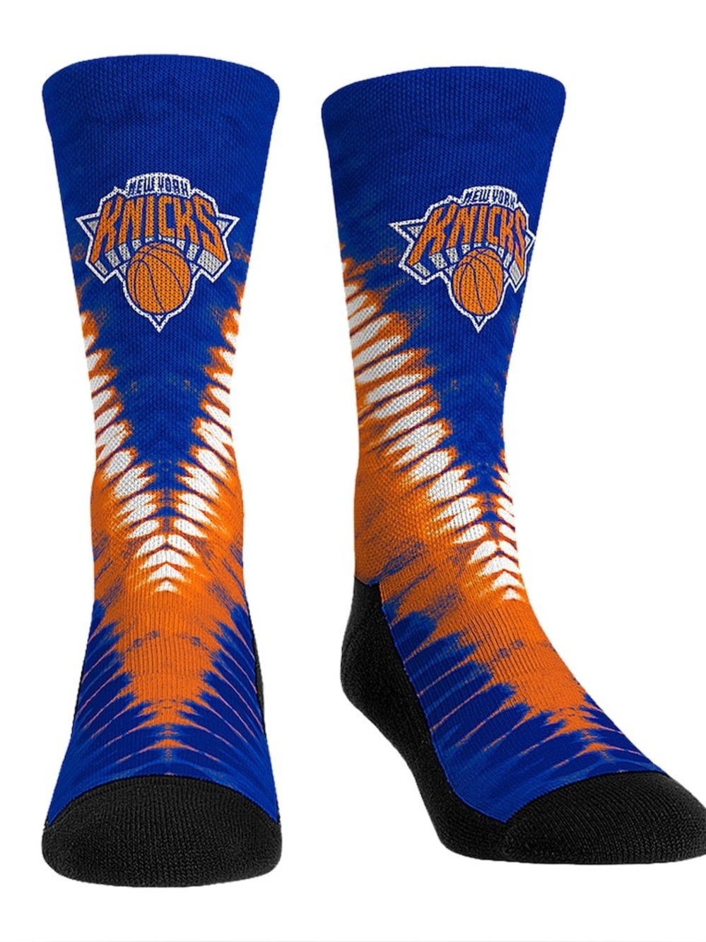 New York Knicks Rock Em Socks Three-Pack Crew Socks Set Tie Die L/XL NWOT